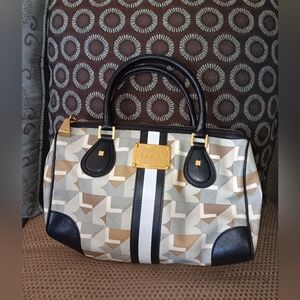 L.A.M.B. Vintage Canvas Boston Bag